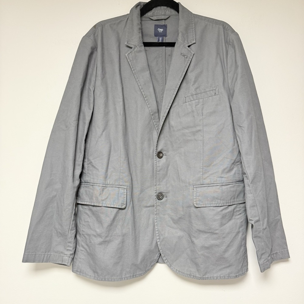 GAP Men's Gray Jean Suit Coat Size M